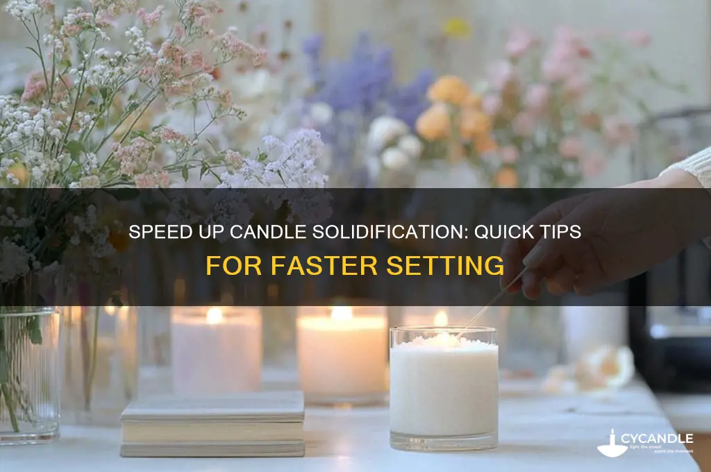 how to make a candle solidfy quicker