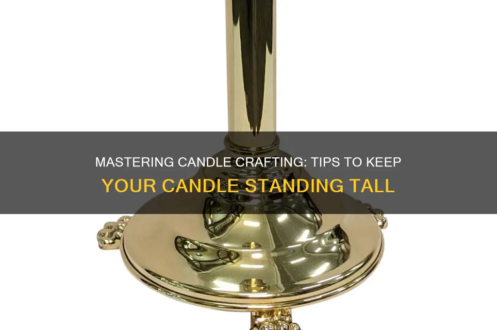 how to make a candle stand straight