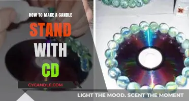Creative DIY: Crafting a Unique Candle Stand Using Old CDs