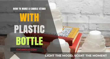 Creative DIY: Crafting a Candle Stand from Plastic Bottles
