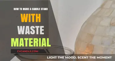 Creative DIY: Crafting a Candle Stand from Recycled Waste Materials