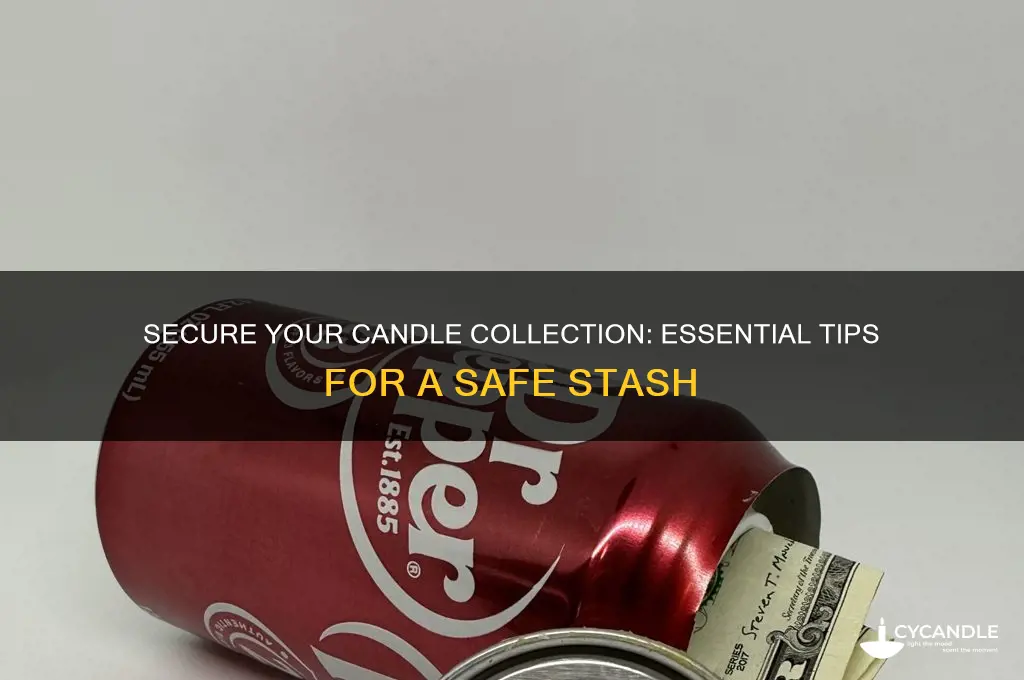 how to make a candle stash safe