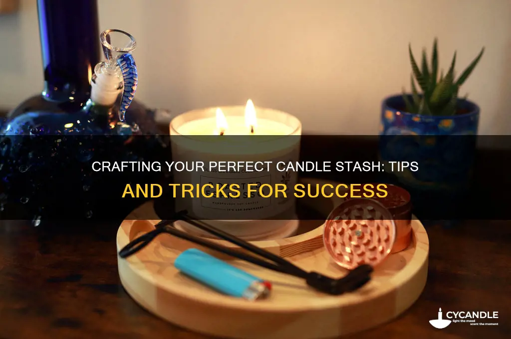 how to make a candle stash