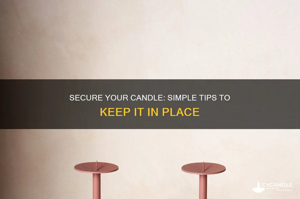 how to make a candle stay in the holder