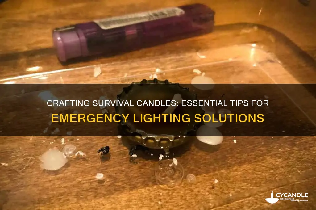 how to make a candle survival