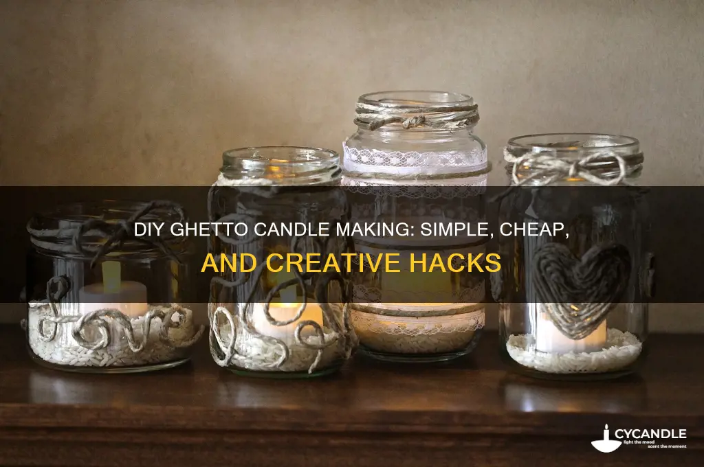 how to make a candle the ghetto wat