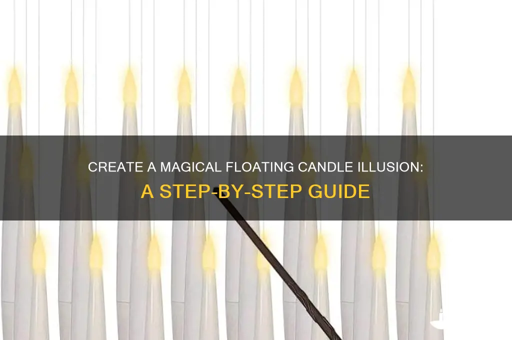 how to make a candle to appear to fly