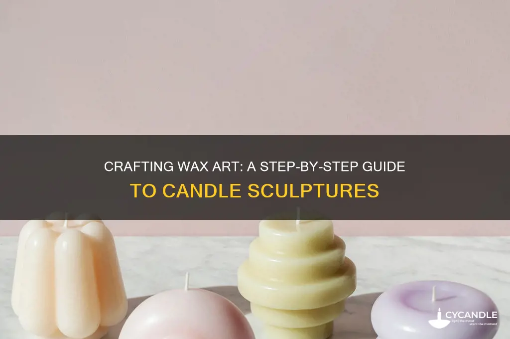 how to make a candle wax sculpture