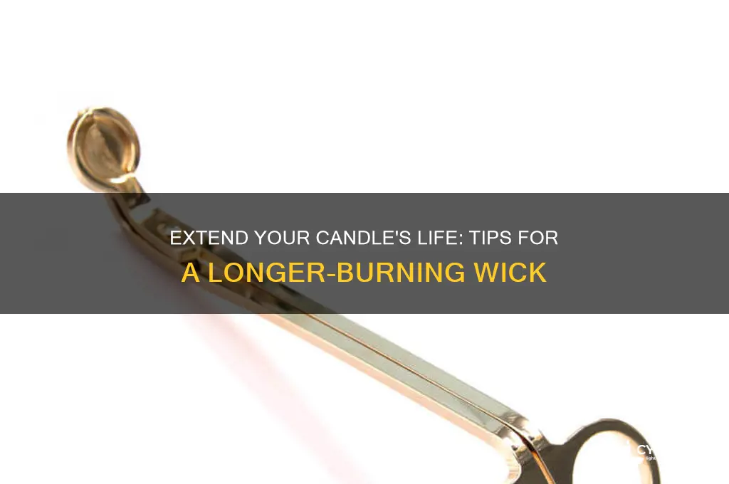 how to make a candle wick burn longer