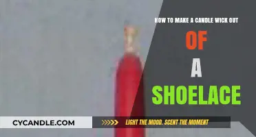 DIY Candle Wick: Crafting with Shoelaces for Homemade Candles