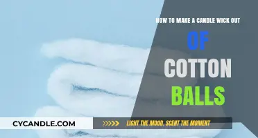 DIY Candle Wick: Crafting with Cotton Balls Made Simple