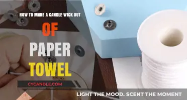 DIY Candle Wick: Crafting with Paper Towel for Homemade Candles