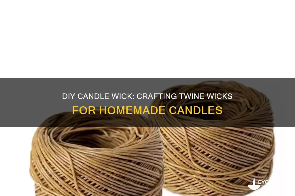 how to make a candle wick out of twine