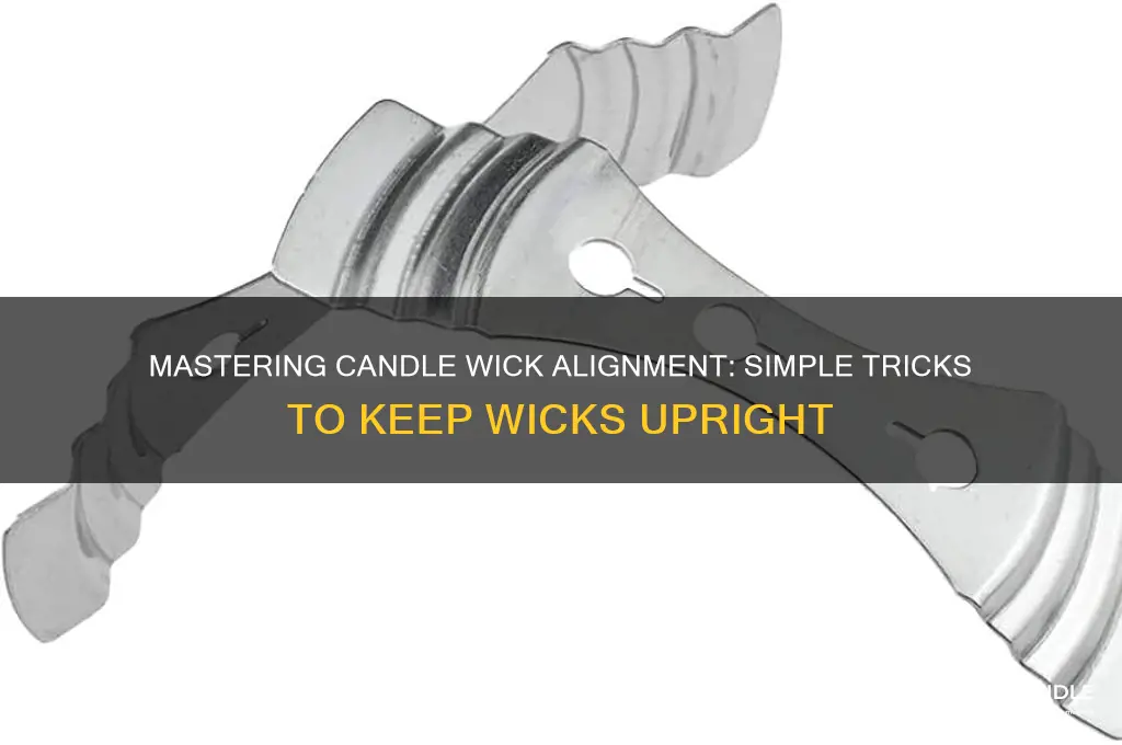 how to make a candle wick stand up