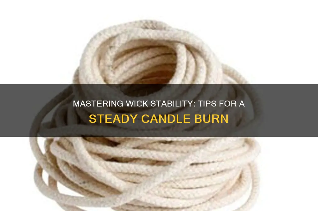 how to make a candle wick stay