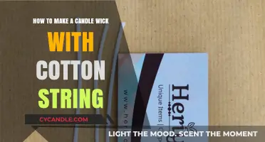 Crafting Candle Wicks: Easy DIY with Cotton String Guide