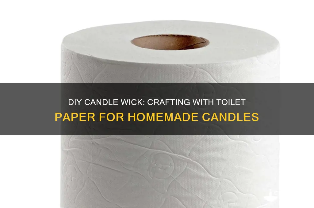 how to make a candle wick with toilet paper