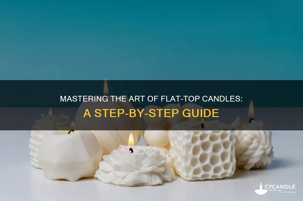 how to make a candle with a flat top