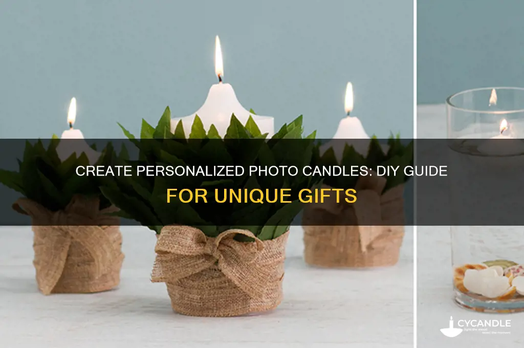 how to make a candle with a photo on it