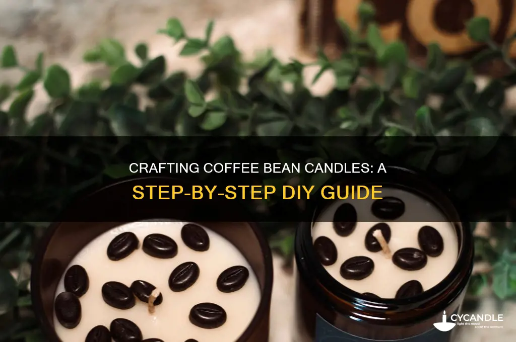 how to make a candle with coffee beans