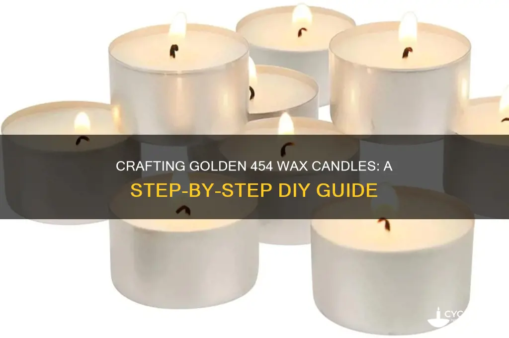 how to make a candle with golden 454 wax