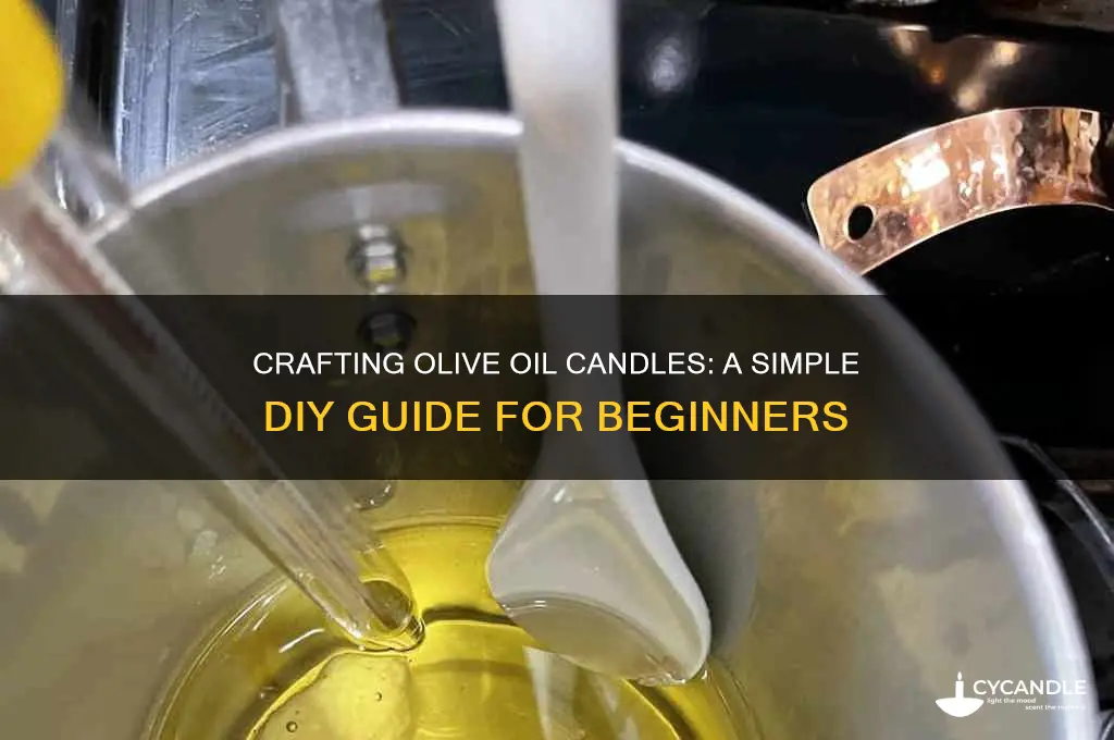 how to make a candle with olive oil