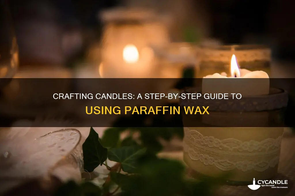 how to make a candle with paraffin wax