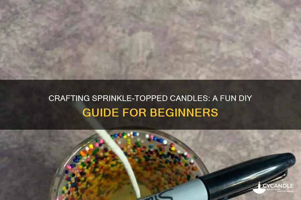 how to make a candle with sprinkles