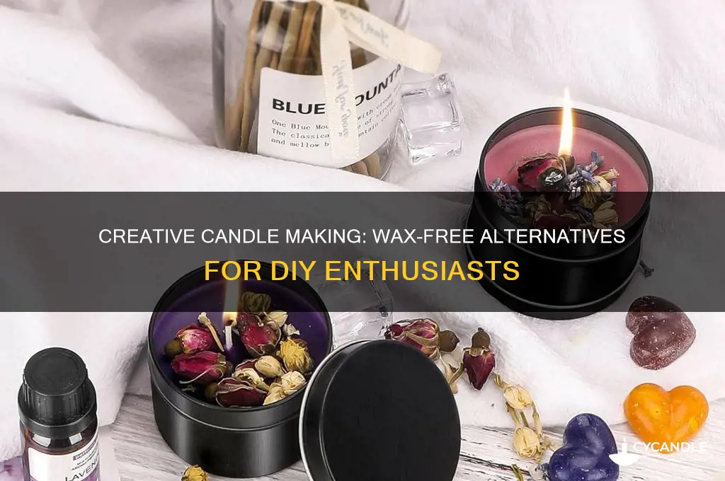 how to make a candle without wax or vegetable shortening