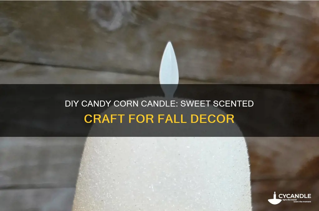 how to make a candy corn candle