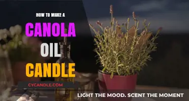 Crafting a Canola Oil Candle: Simple, Eco-Friendly DIY Guide