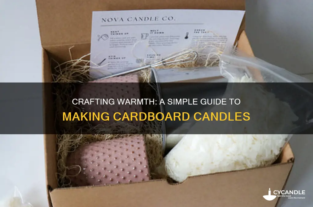how to make a cardboard candle