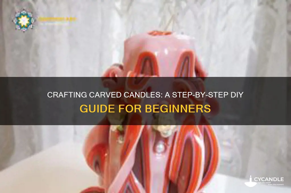 how to make a carved candle