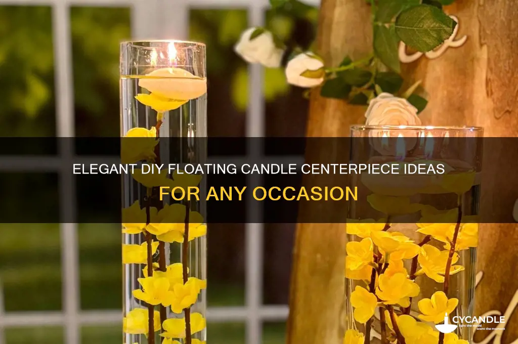 how to make a centerpiece with floating candles