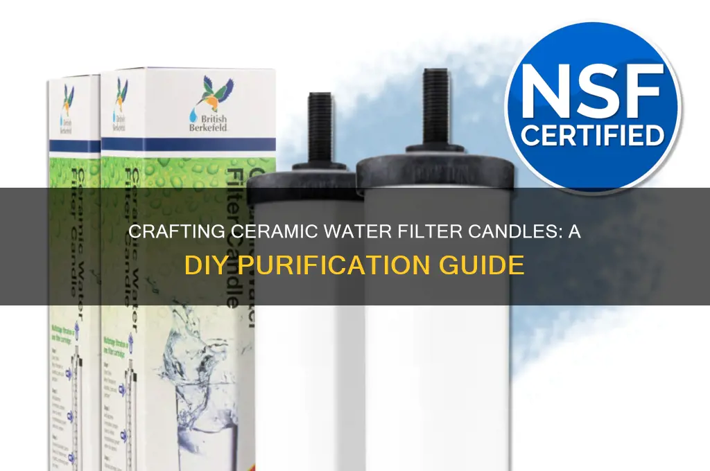 how to make a ceramic water filter candle