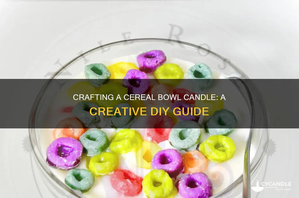 how to make a cereal bowl candle