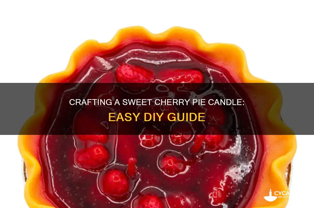how to make a cherry pie candle