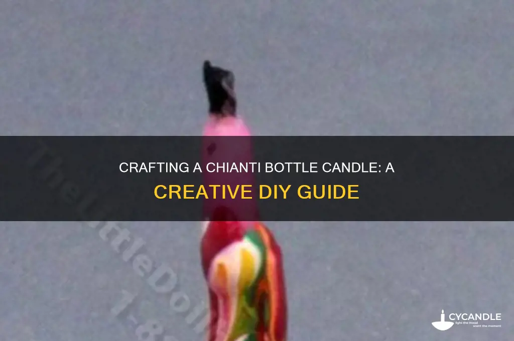 how to make a chianti bottle candle