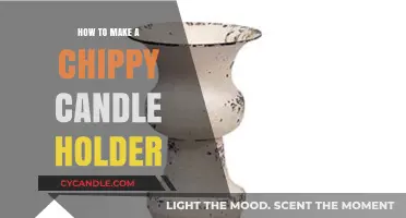 DIY Chippy Candle Holder: Rustic Crafting Guide for Home Decor