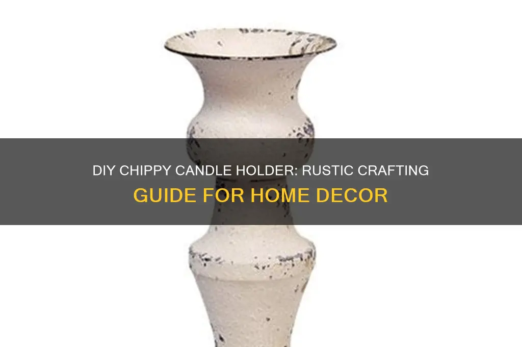 how to make a chippy candle holder