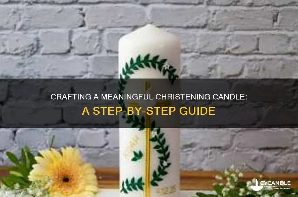 how to make a christening candle
