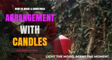 Festive Glow: Crafting a Christmas Candle Arrangement Step-by-Step