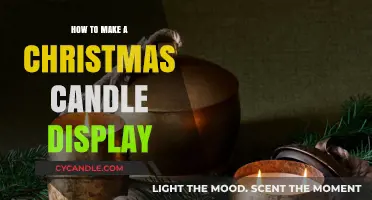 Crafting a Festive Christmas Candle Display: Easy DIY Ideas & Tips