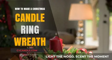 Crafting a Festive Christmas Candle Ring Wreath: Easy DIY Guide