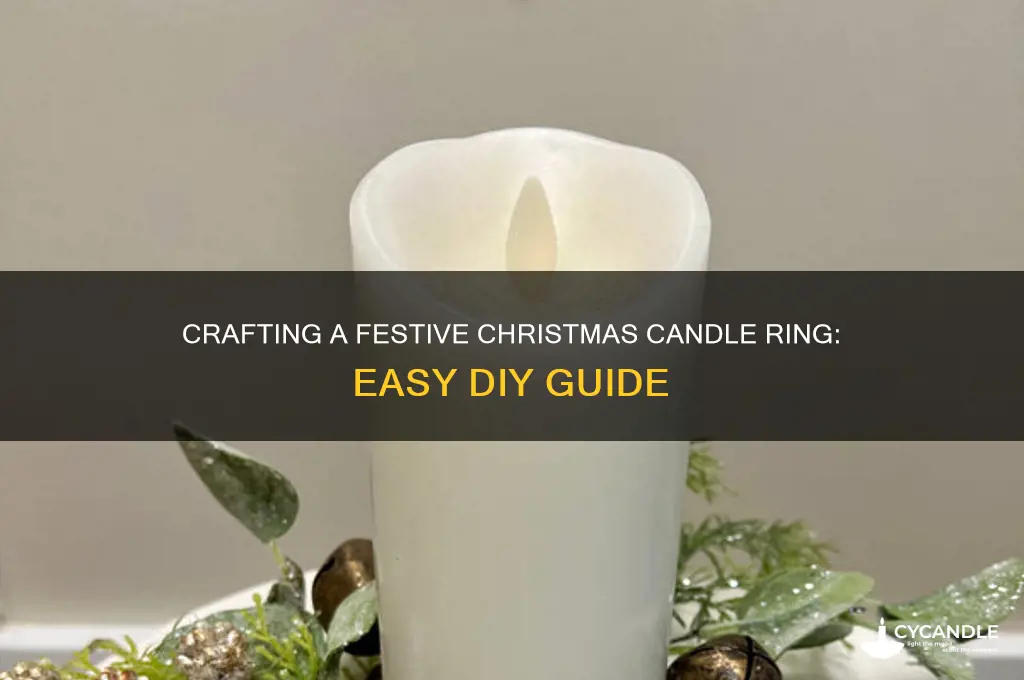 how to make a christmas candle ring