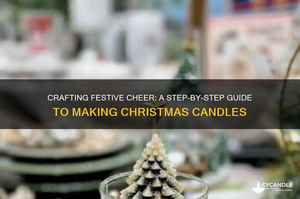 how to make a christmas candle