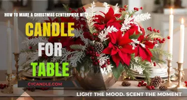 Festive Table Decor: Crafting a Candle-Free Christmas Centerpiece