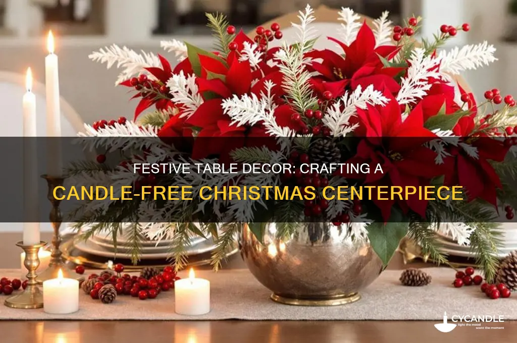 how to make a christmas centerpiece without candle for table