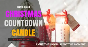 Crafting a Festive Christmas Countdown Candle: DIY Holiday Magic