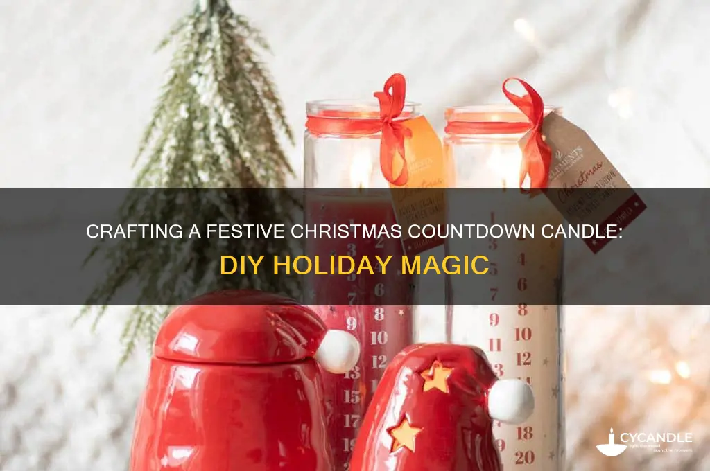 how to make a christmas countdown candle